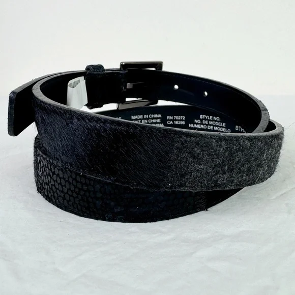 Liz Claiborne Black Patchwork Belt - Picture 3 of 8